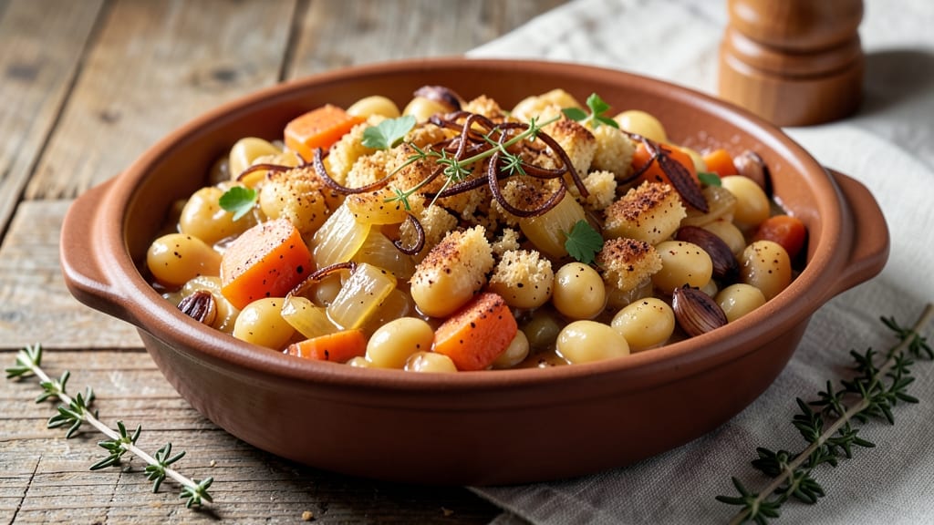 Vegetarian Bean Cassoulet Recipe: Crispy Topped Baked Comfort in One Pot