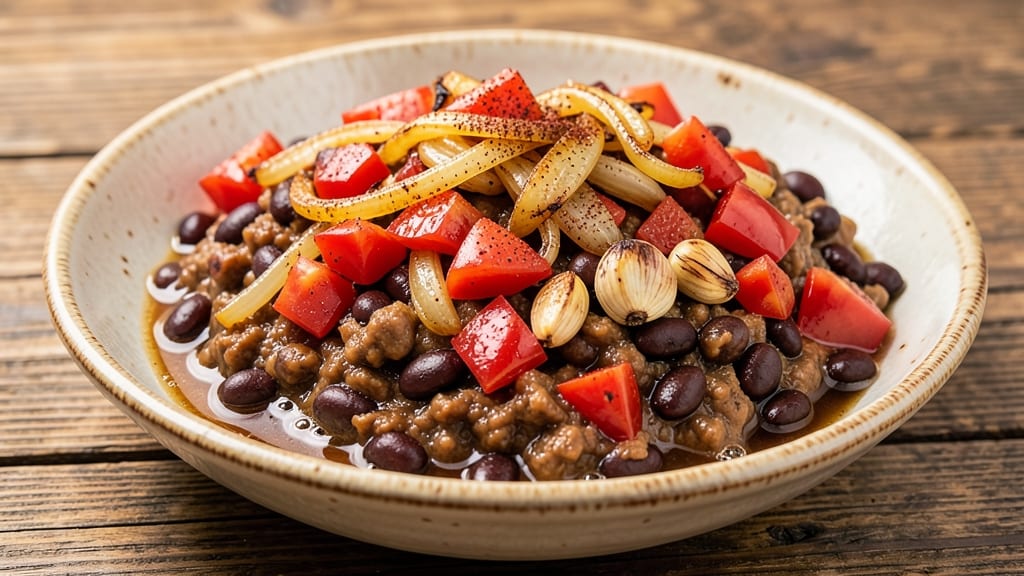 Bean Burrito Filling Recipe: Smoky Cumin-Roasted Beans with Charred Onion Crunch