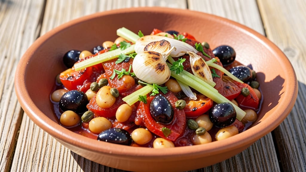 Bean Puttanesca Recipe: Bold Umami Crunch With Charred Tomatoes