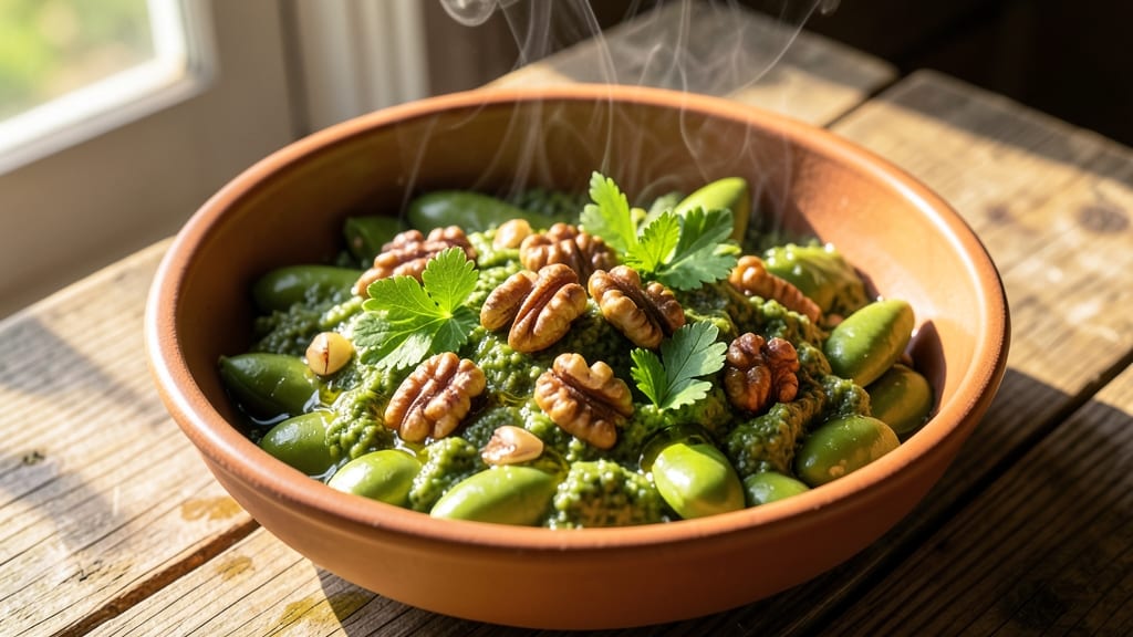 Broad Bean Pesto Recipe: Nutty Green Herb Freshness in Minutes