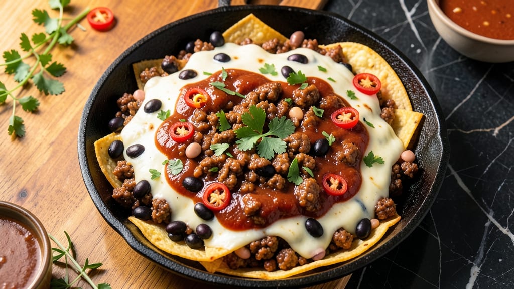 Beef and Bean Enchilada Casserole Recipe: One-Pan Fiesta With Charred Tortilla Layers